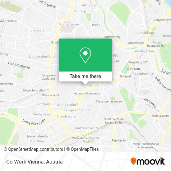 Co-Work Vienna map