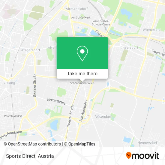 Sports Direct map