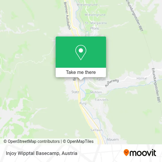 Injoy Wipptal Basecamp map