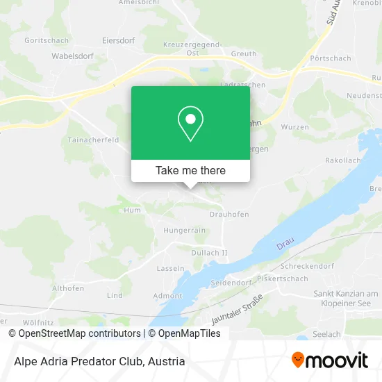 Alpe Adria Predator Club map