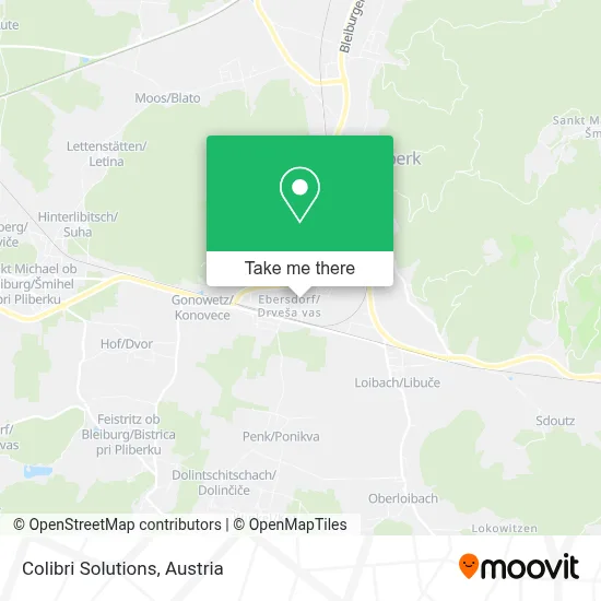 Colibri Solutions map