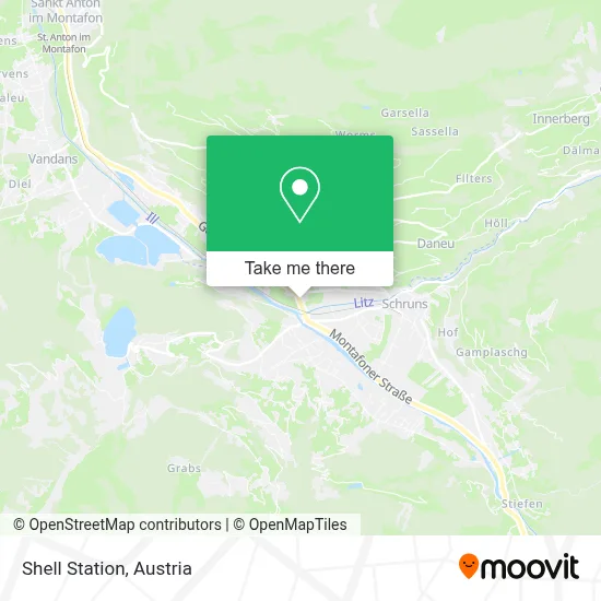Shell Station map