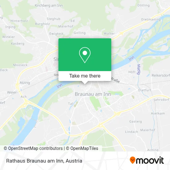 Rathaus Braunau am Inn map