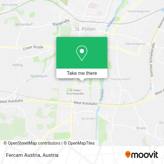 Fercam Austria map