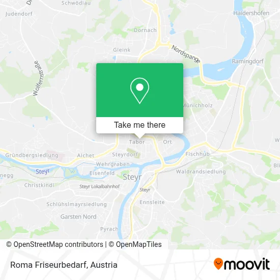 Roma Friseurbedarf map