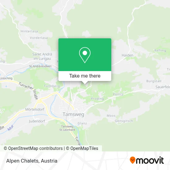 Alpen Chalets map