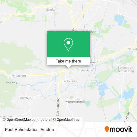 Post Abholstation map
