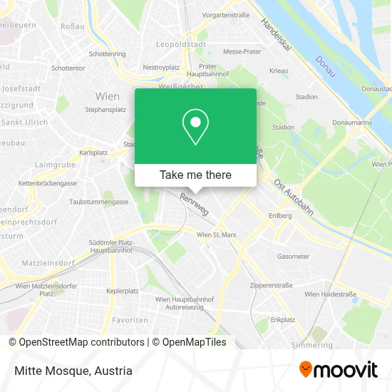 Mitte Mosque map