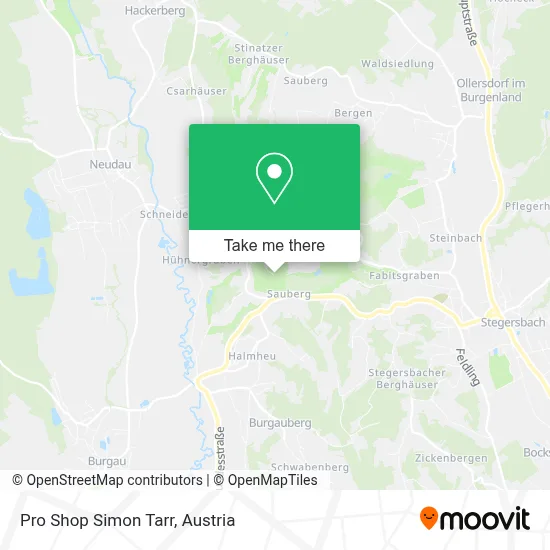 Pro Shop Simon Tarr map