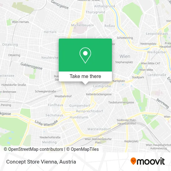 Concept Store Vienna map