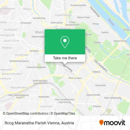 Rccg Maranatha Parish Vienna map