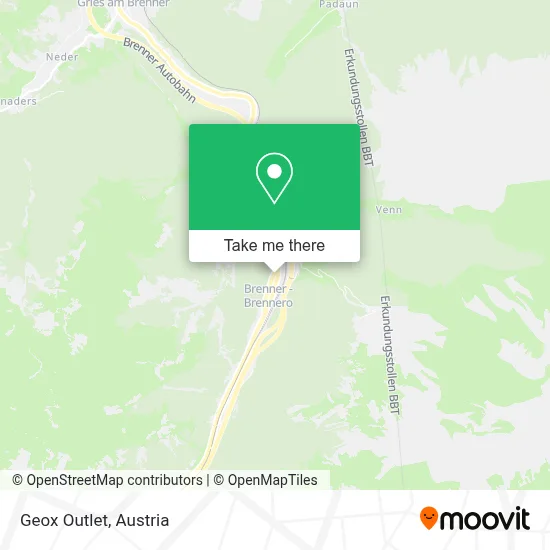 Geox Outlet map