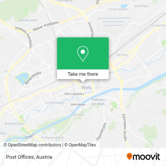 Post Offices map