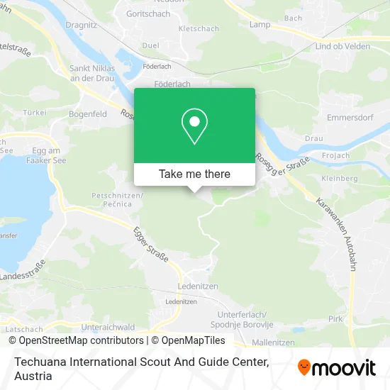 Techuana International Scout And Guide Center map