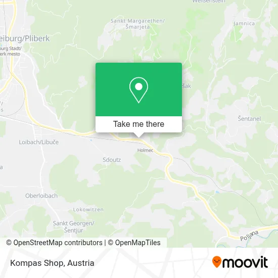 Kompas Shop map