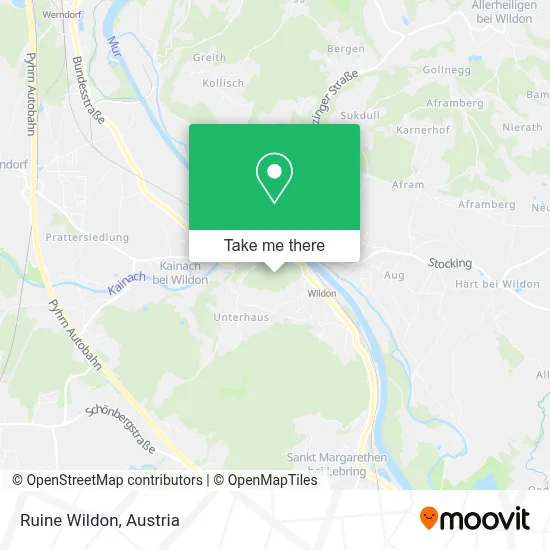 Ruine Wildon map