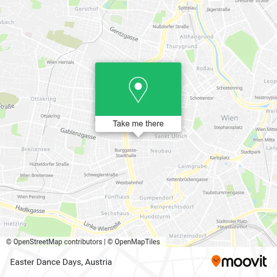 Easter Dance Days map