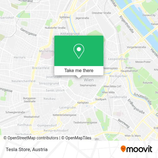 Tesla Store map