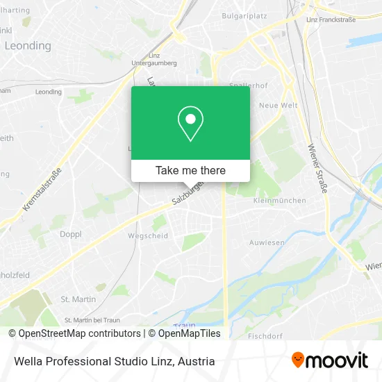 Wella Professional Studio Linz map