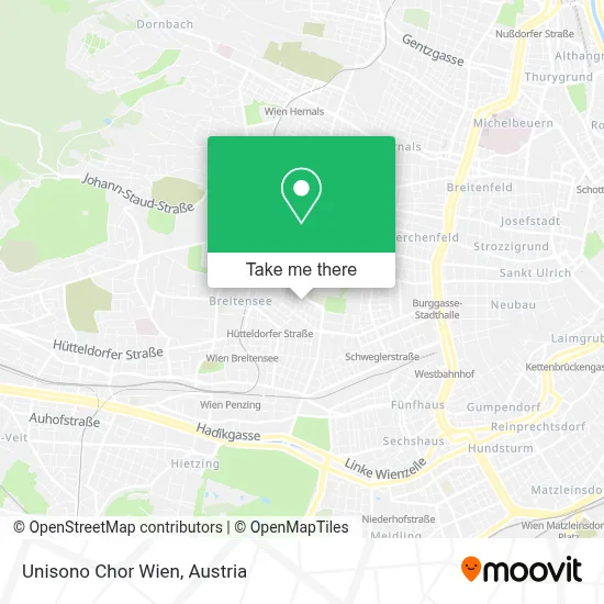 Unisono Chor Wien map