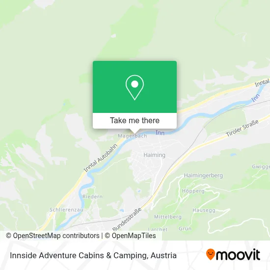 Innside Adventure Cabins & Camping map