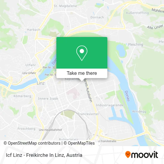 Icf Linz - Freikirche In Linz map