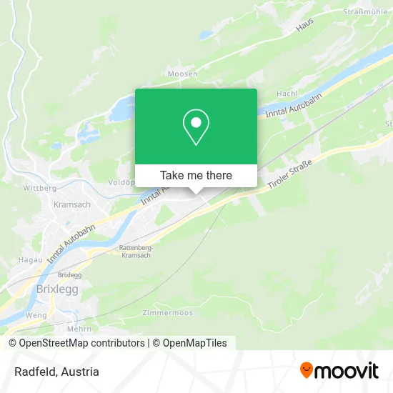 Radfeld map