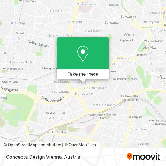 Concepta Design Vienna map