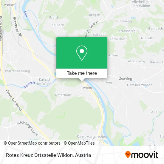 Rotes Kreuz Ortsstelle Wildon map
