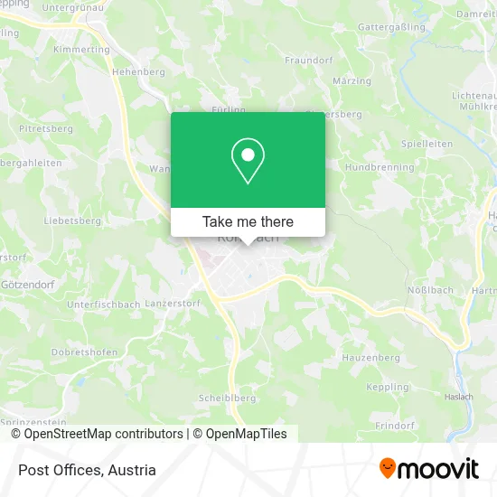 Post Offices map
