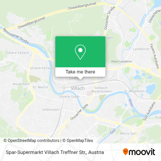 Spar-Supermarkt Villach Treffner Str, map