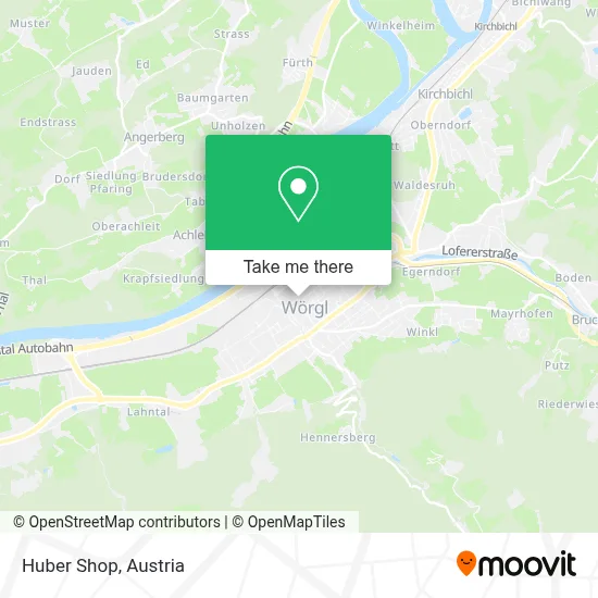 Huber Shop map