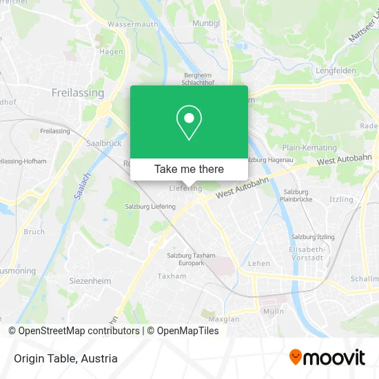Origin Table map