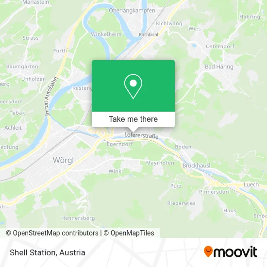 Shell Station map