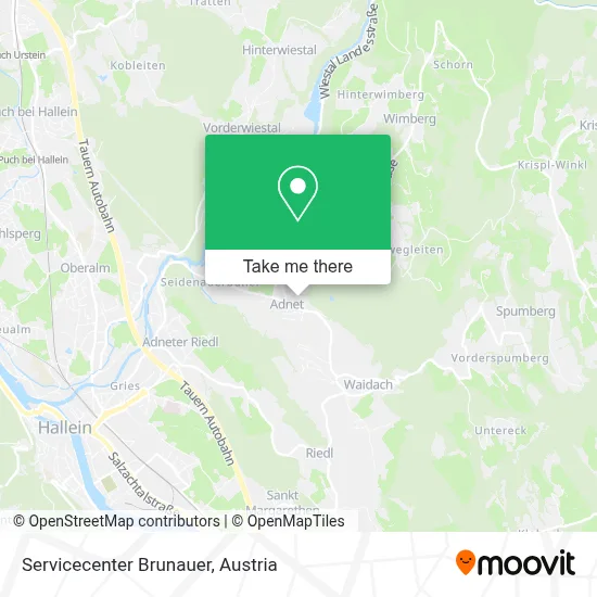 Servicecenter Brunauer map
