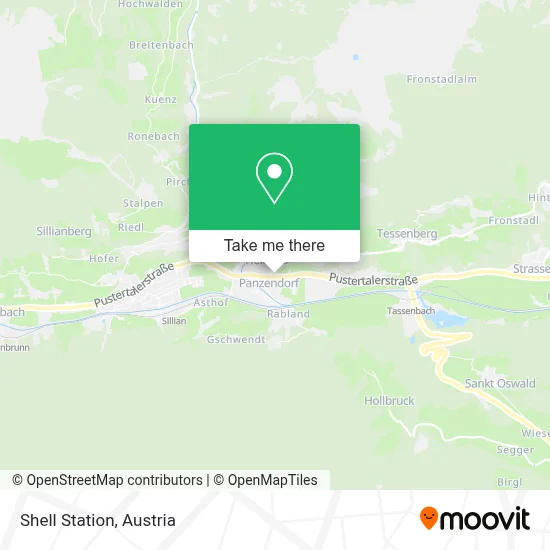 Shell Station map