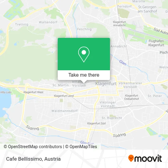 Cafe Bellissimo map