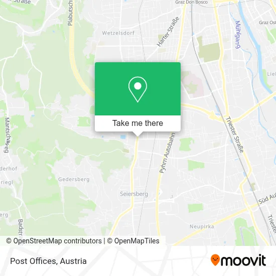 Post Offices map
