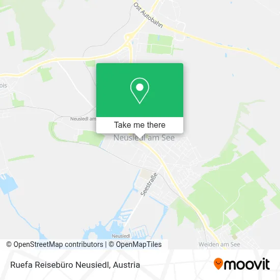 Ruefa Reisebüro Neusiedl map