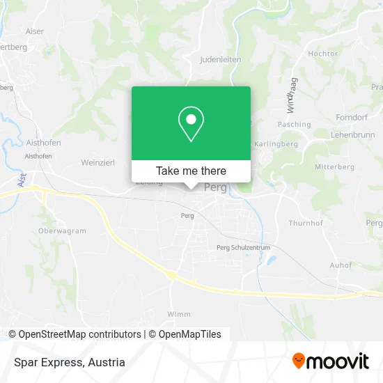 Spar Express map