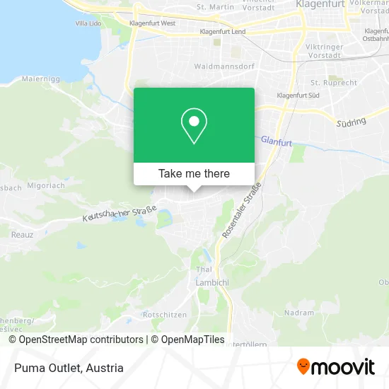 Puma Outlet map