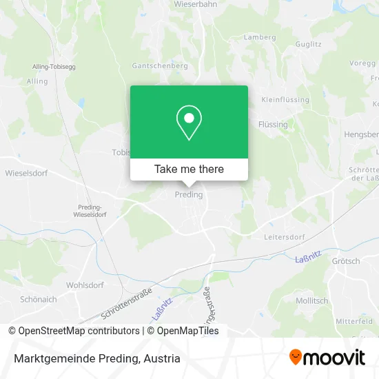 Marktgemeinde Preding map