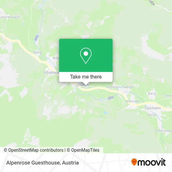 Gasthof Alpenrose map