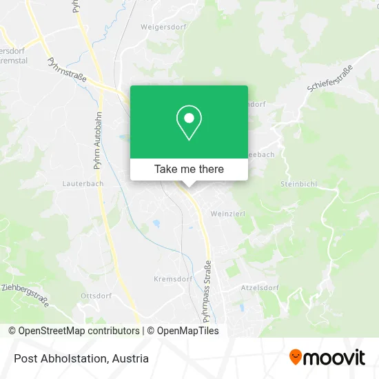 Post Abholstation map