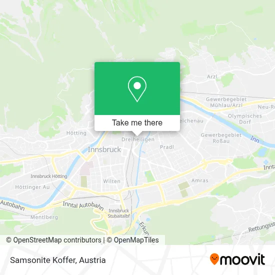 Samsonite Koffer map
