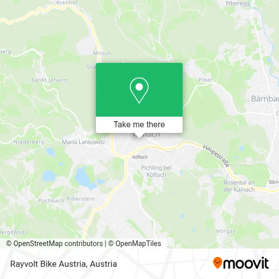 Rayvolt Bike Austria map
