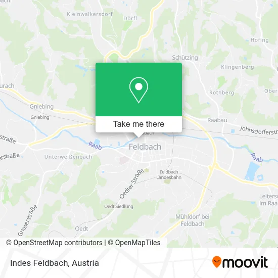 Indes Feldbach map