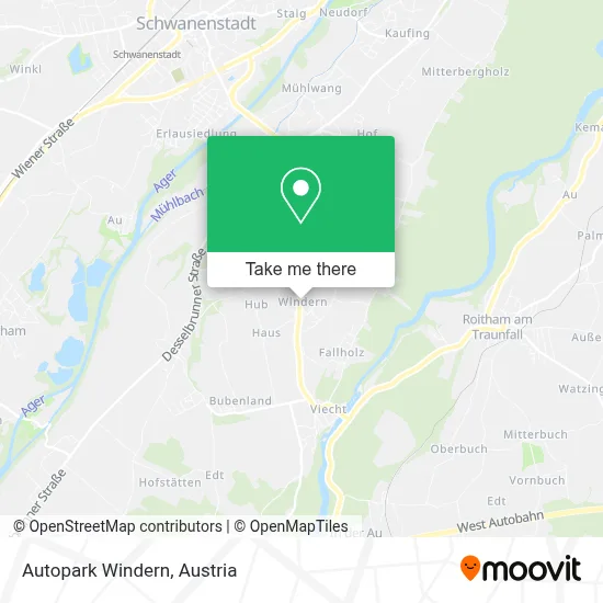 Autopark Windern map