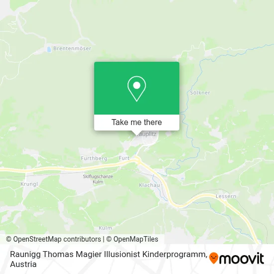 Raunigg Thomas Magier Illusionist Kinderprogramm map