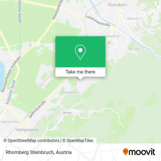 Rhomberg Steinbruch map